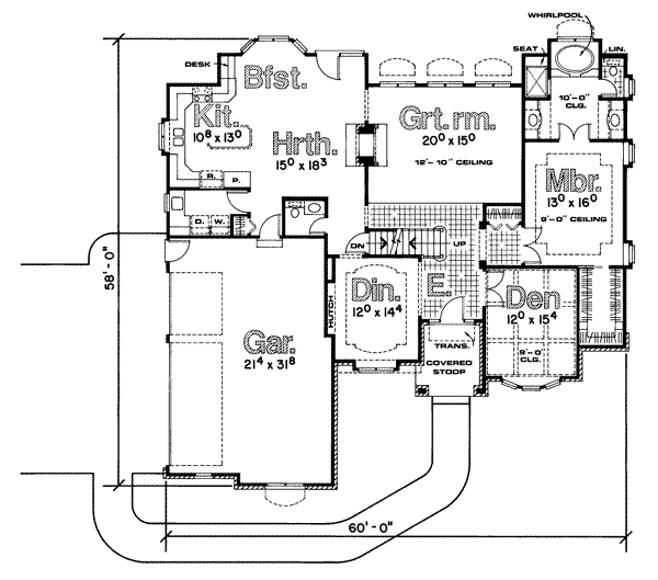 main floor house blueprint