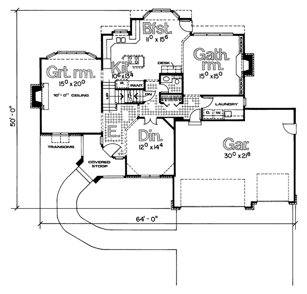main floor house blueprint