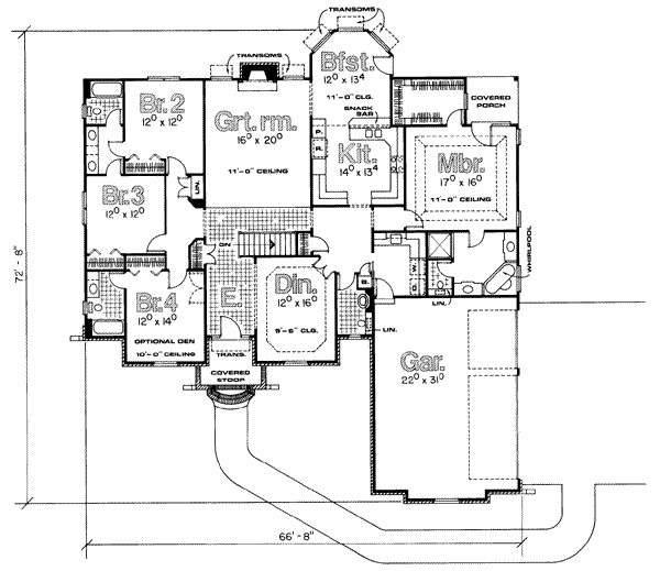 main floor house blueprint