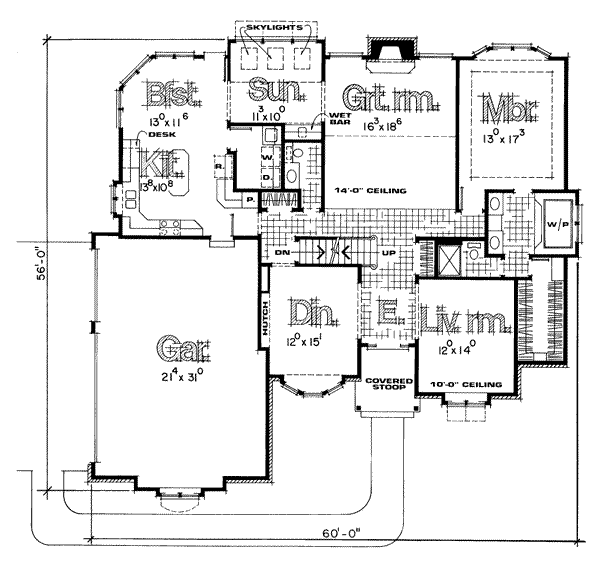 main floor house blueprint