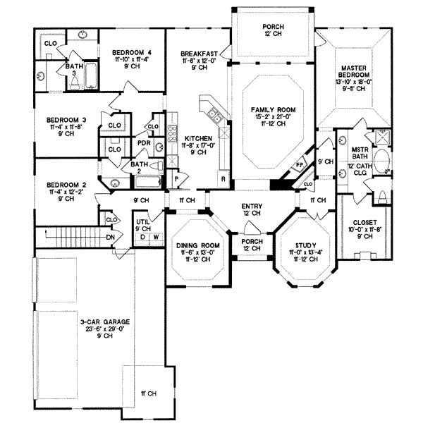 main floor house blueprint