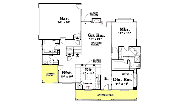 main floor house blueprint