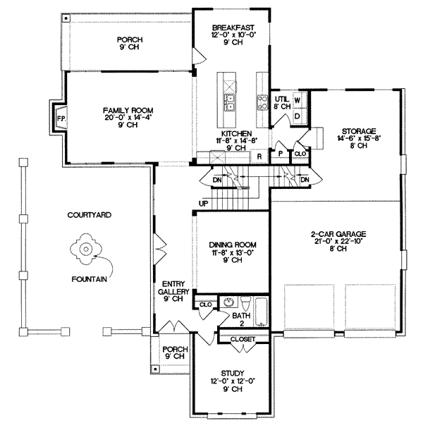 main floor house blueprint