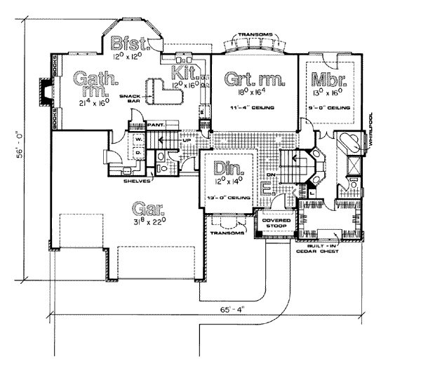main floor house blueprint
