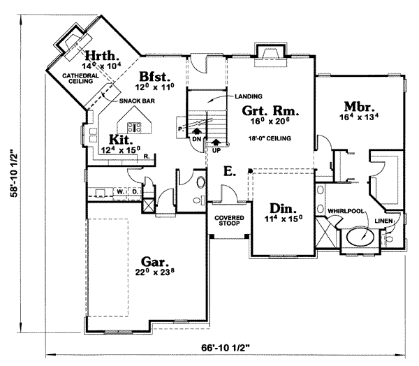 main floor house blueprint