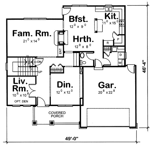 main floor house blueprint