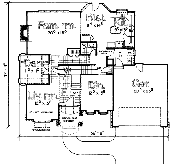 main floor house blueprint