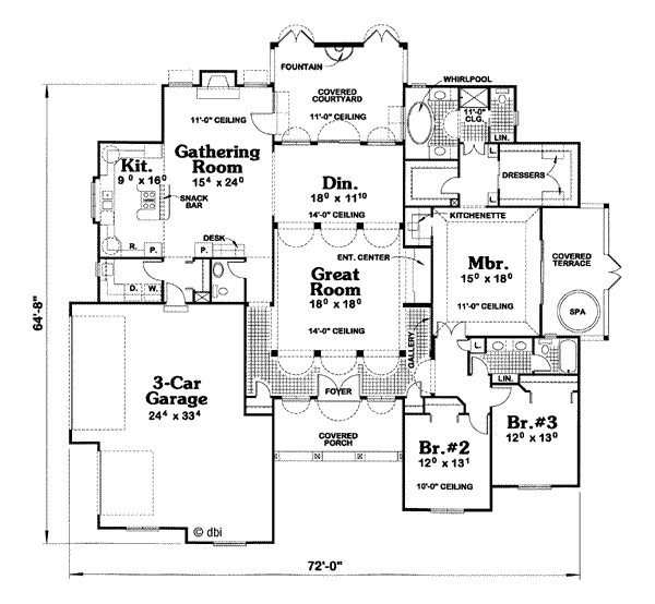 main floor house blueprint