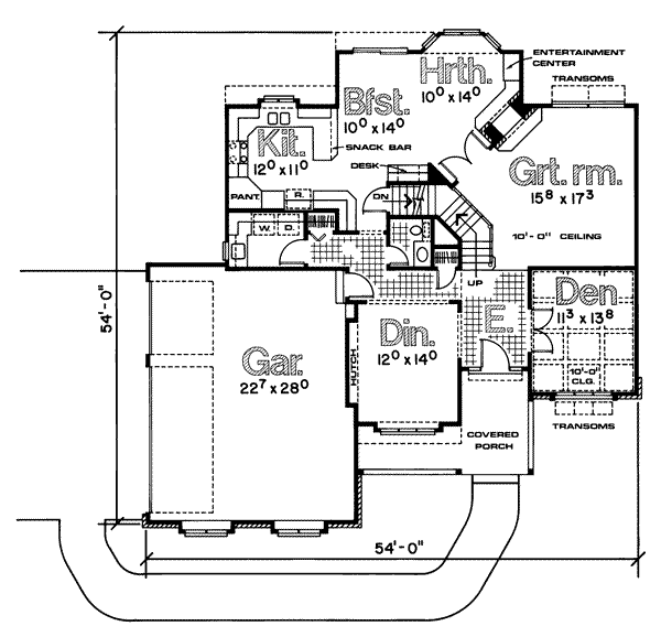 main floor house blueprint