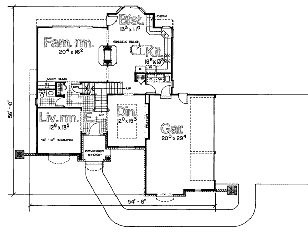 main floor house blueprint
