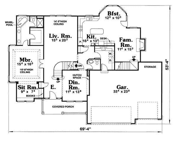main floor house blueprint