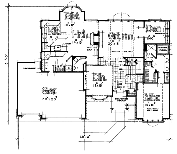 main floor house blueprint