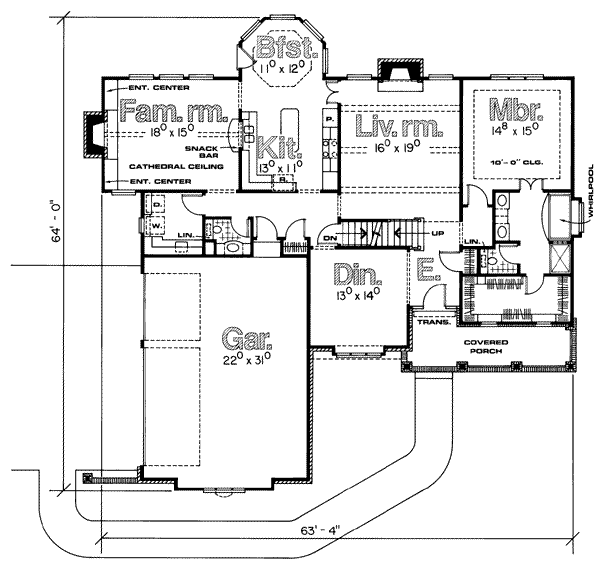main floor house blueprint