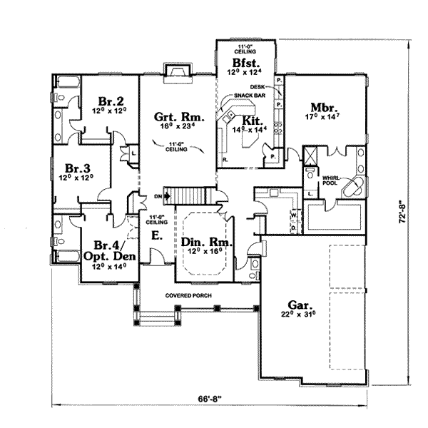 main floor house blueprint