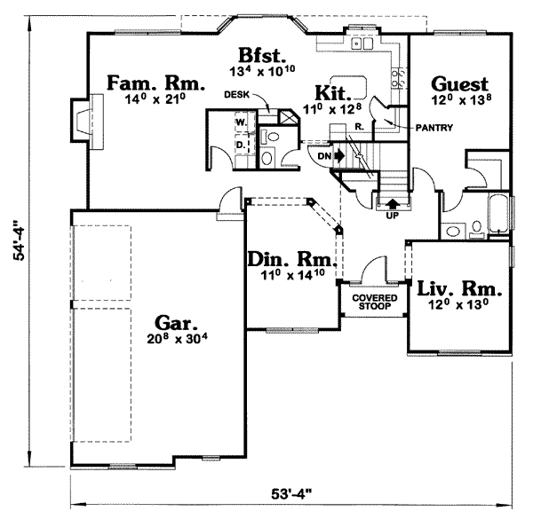main floor house blueprint