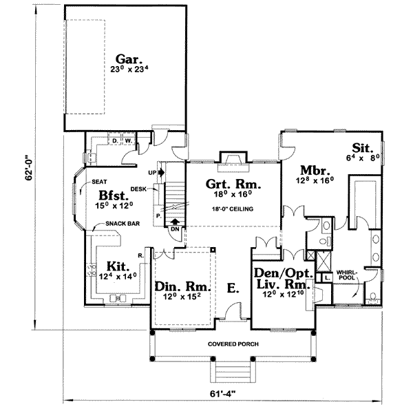 main floor house blueprint