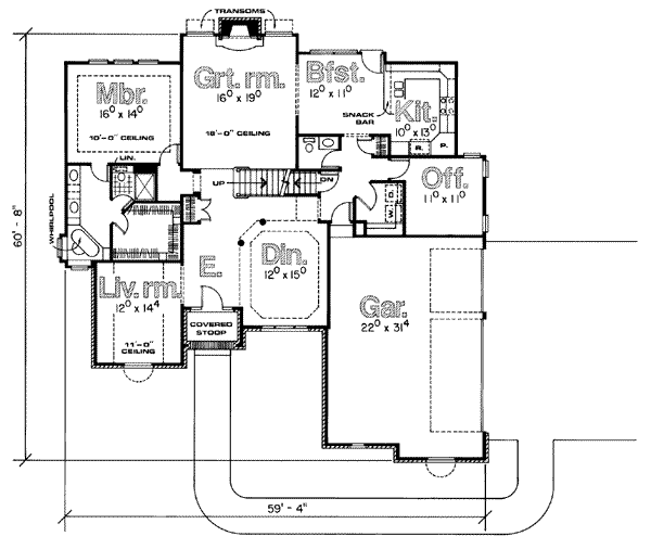 main floor house blueprint