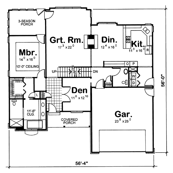 main floor house blueprint