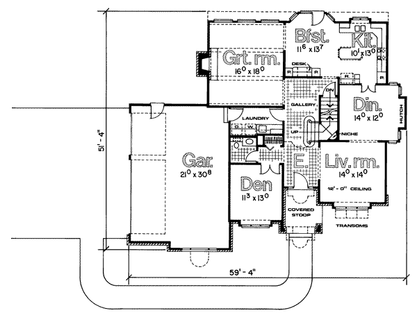 main floor house blueprint