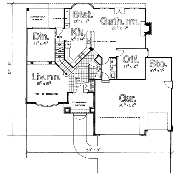 main floor house blueprint