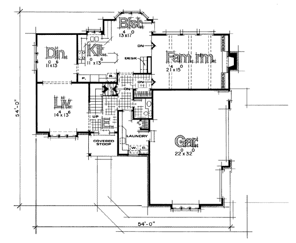 main floor house blueprint
