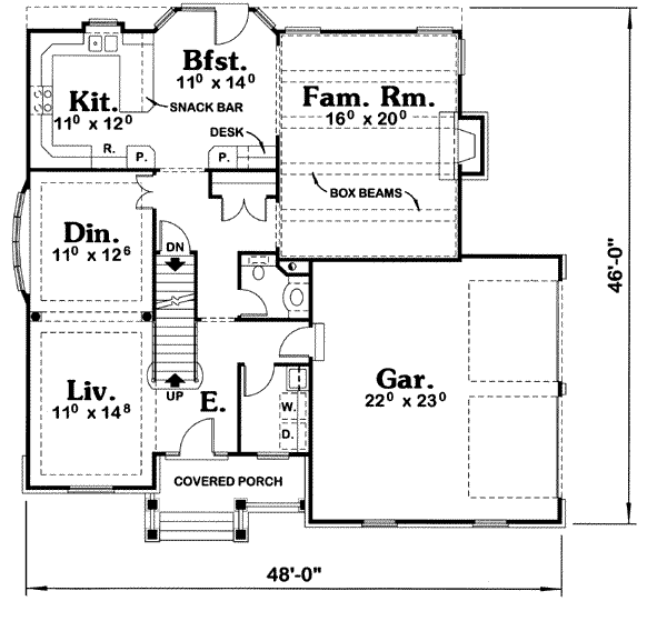 main floor house blueprint