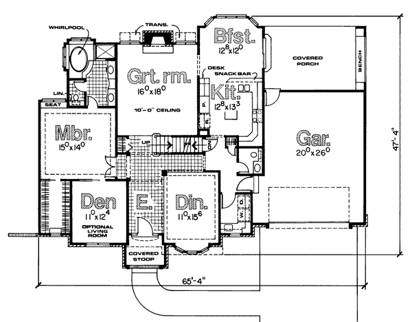 main floor house blueprint