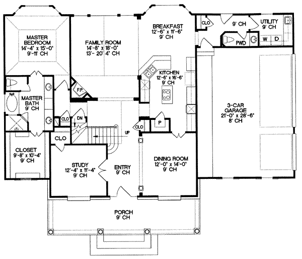 main floor house blueprint