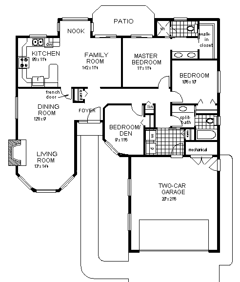 main floor house blueprint
