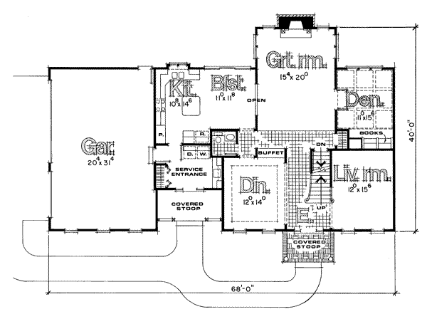 main floor house blueprint