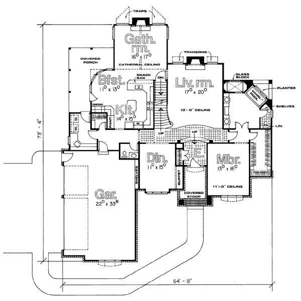 main floor house blueprint
