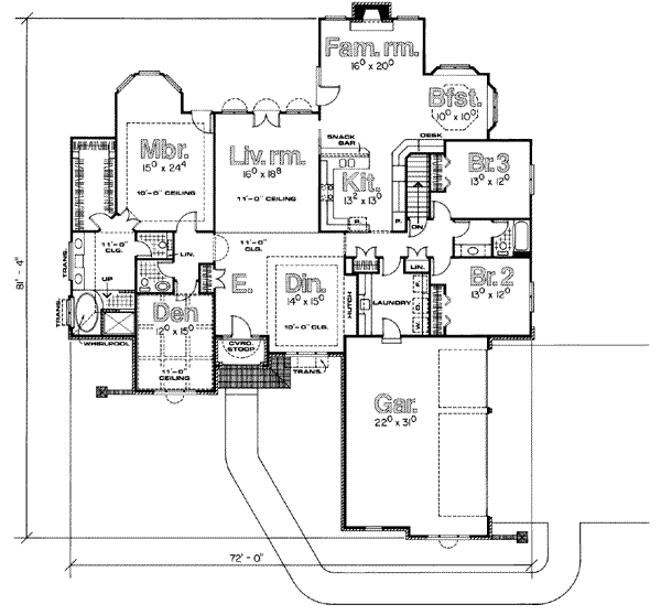 main floor house blueprint