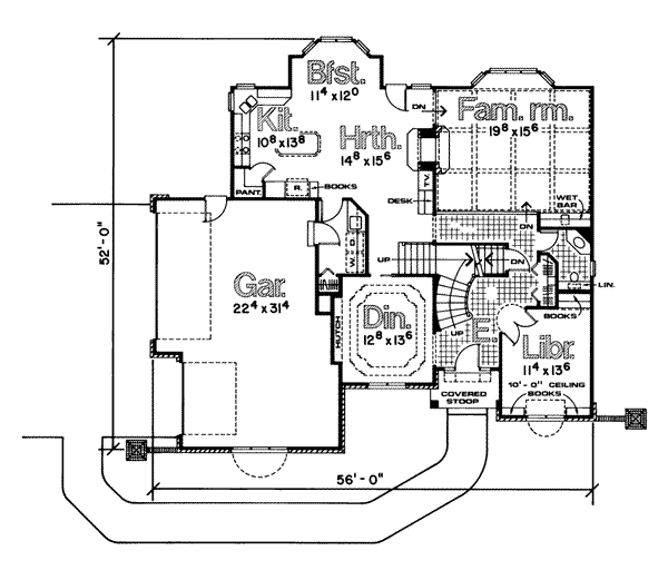main floor house blueprint