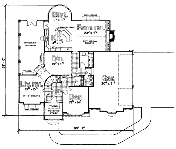 main floor house blueprint