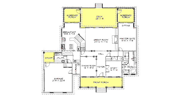 main floor house blueprint