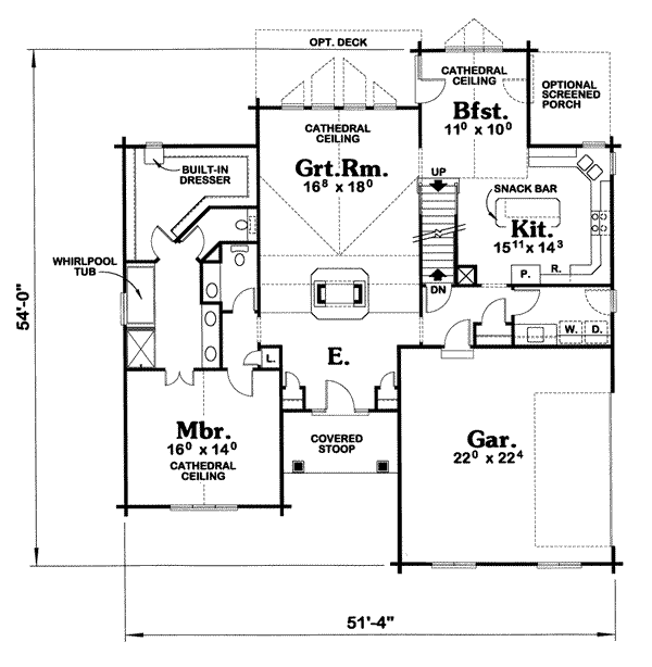 main floor house blueprint