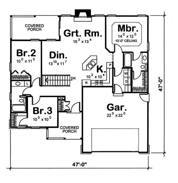 main floor house blueprint