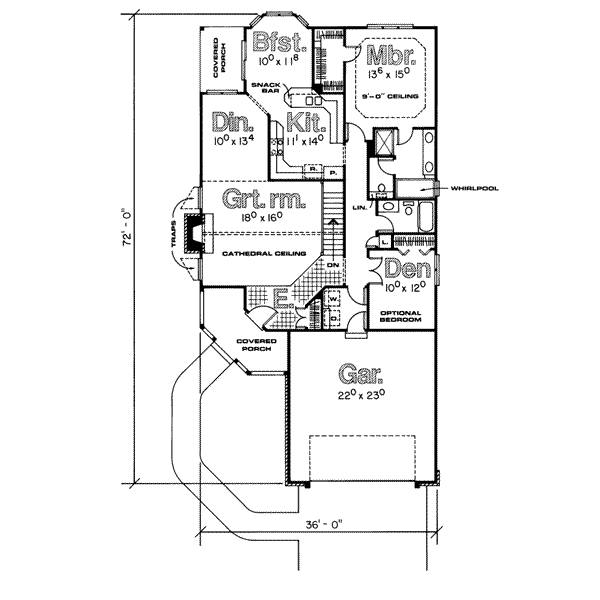 main floor house blueprint