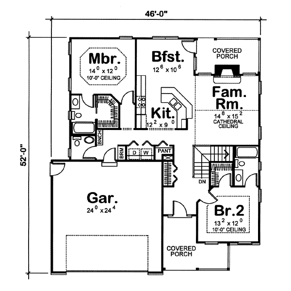 main floor house blueprint