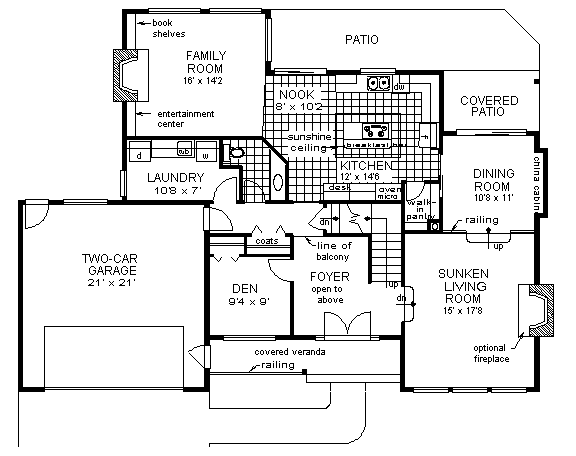 main floor house blueprint