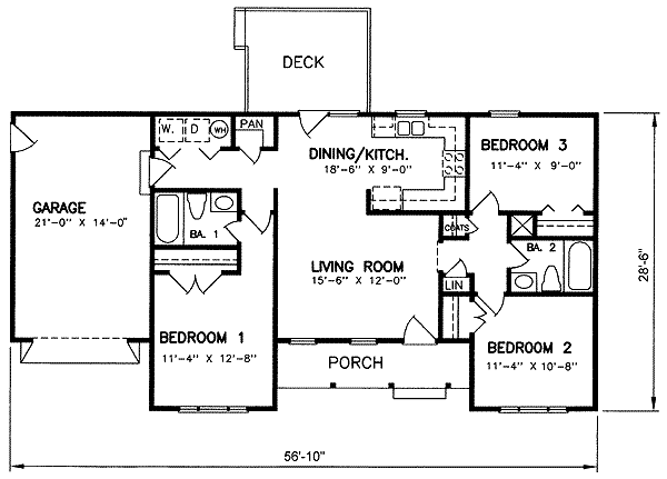 main floor house blueprint