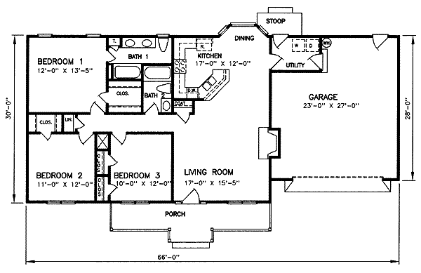 main floor house blueprint