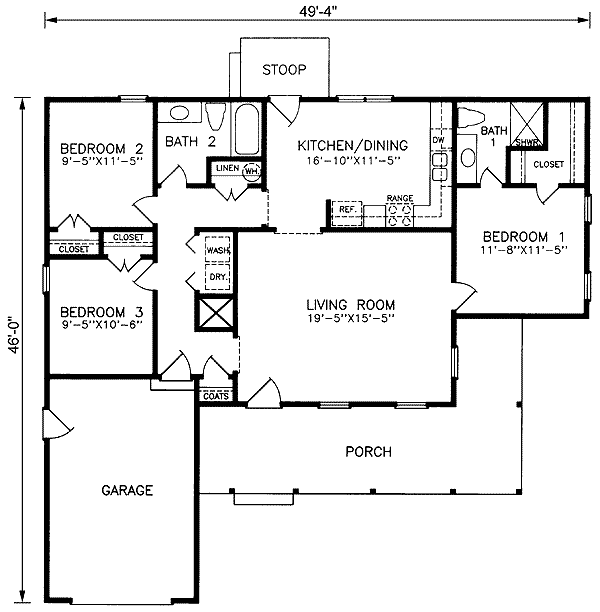 main floor house blueprint