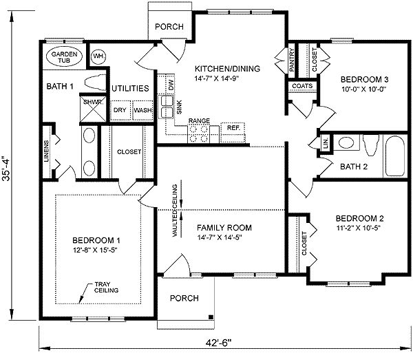 main floor house blueprint
