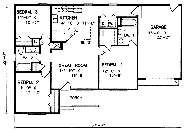 main floor house blueprint