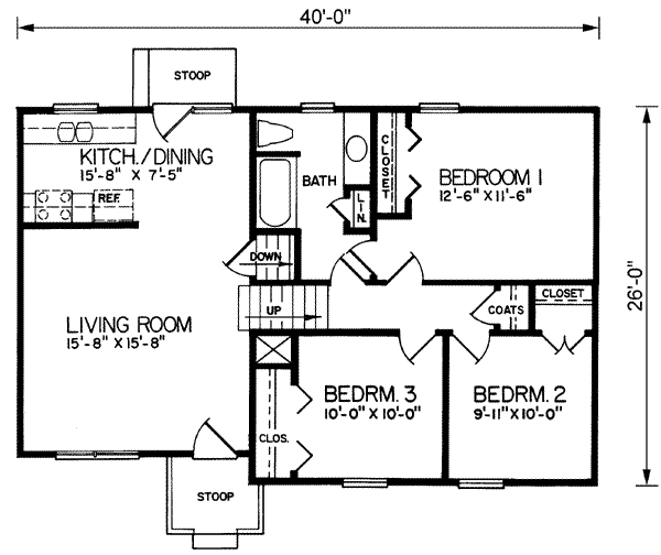 main floor house blueprint