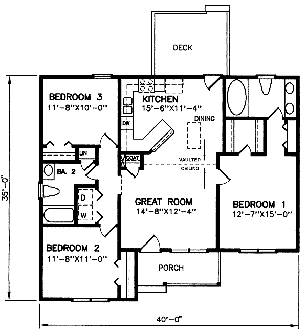 main floor house blueprint