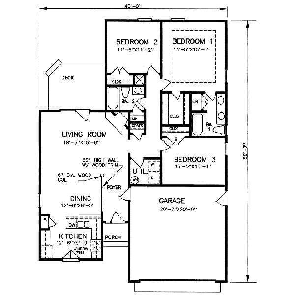 main floor house blueprint