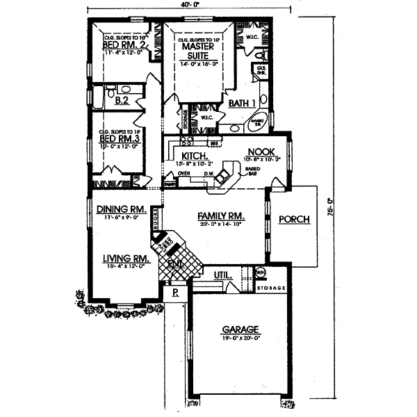 main floor house blueprint