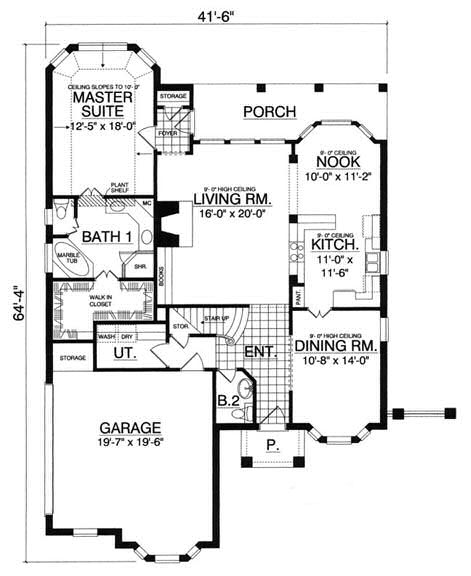main floor house blueprint